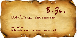 Bokányi Zsuzsanna névjegykártya